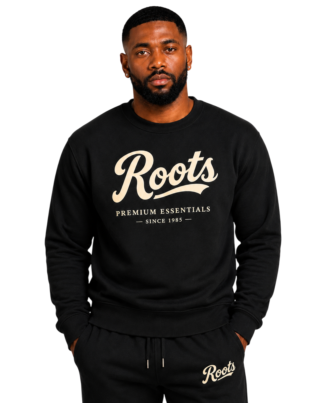 Roots And Culture Premium Essentials Crewneck Sweatsuit