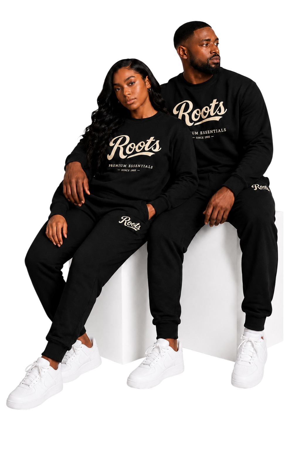 Roots And Culture Premium Essentials Crewneck Sweatsuit