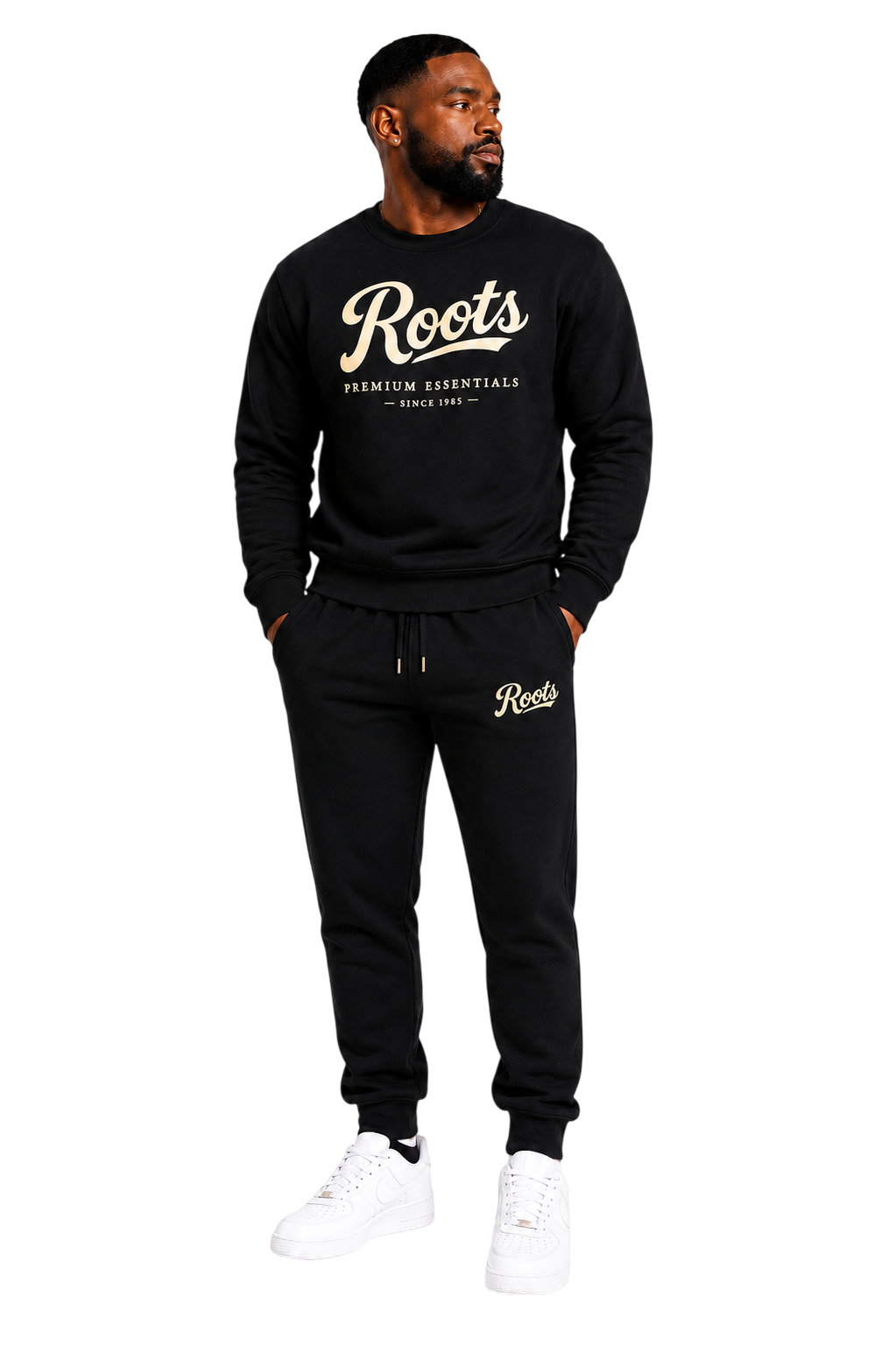 Roots And Culture Premium Essentials Crewneck Sweatsuit