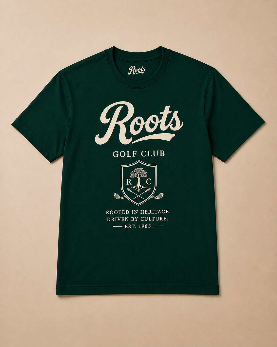 Roots Premium Essential Golf Club T-Shirt (Green)