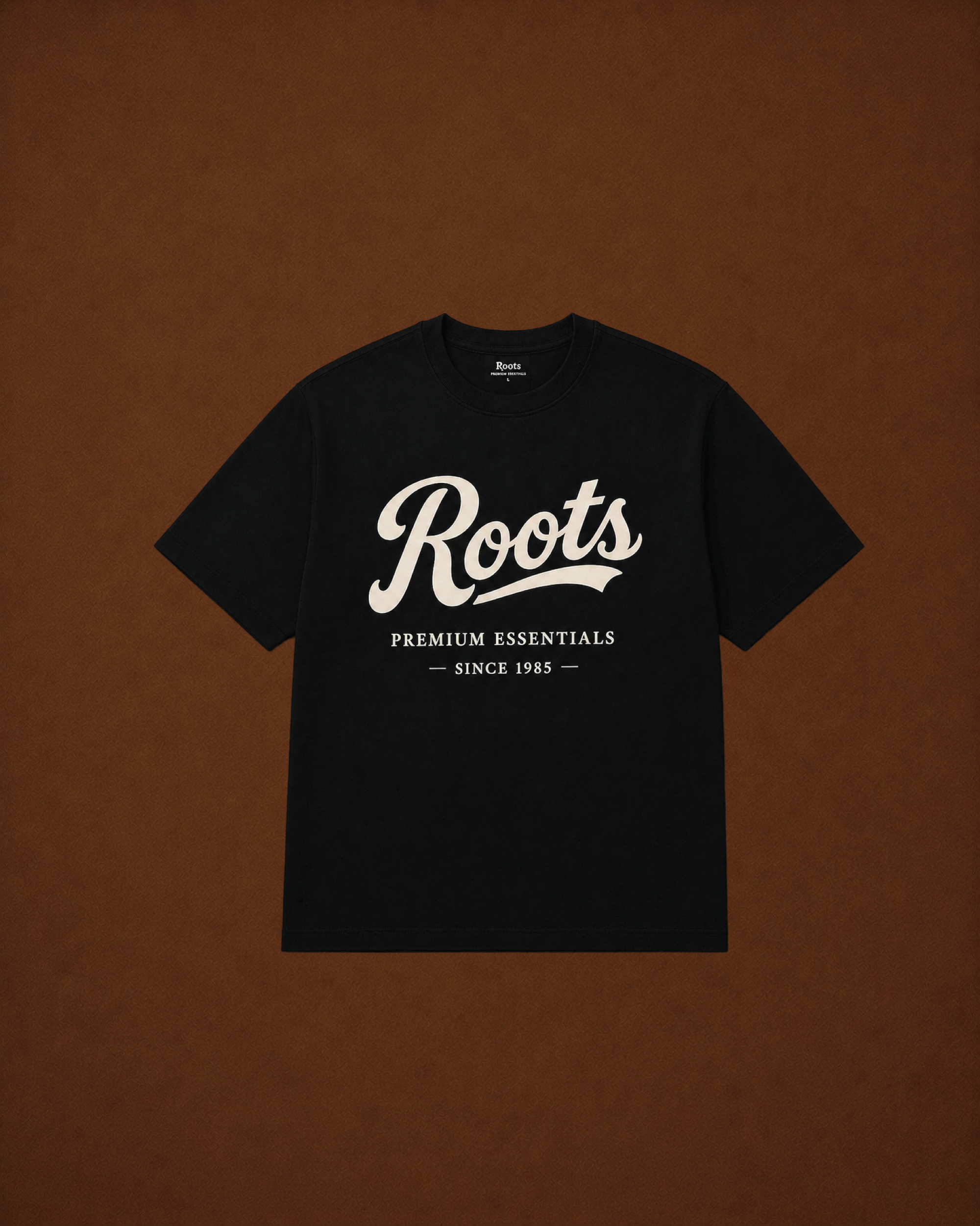 Roots Premium Essentials T-Shirt (Black)