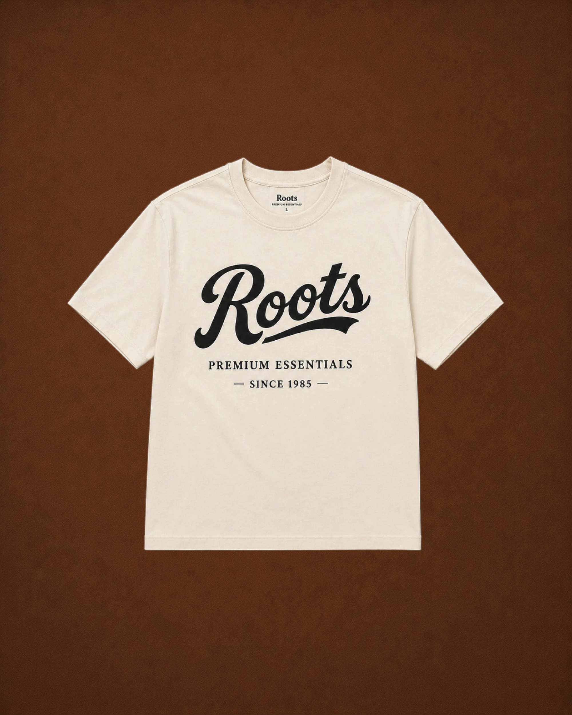 Roots Premium Essentials T-Shirt (Cream)