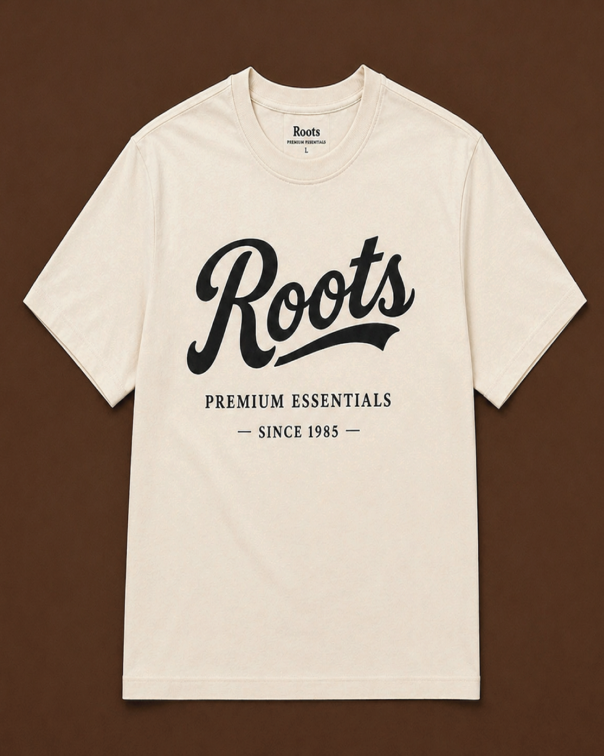 Roots Premium Essentials T-Shirt (Cream)
